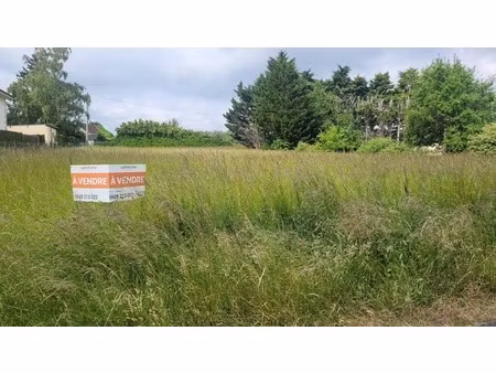 draché proche de l'axe ste maure - châtellerault  beau terrain de 1560 m² constructibles -