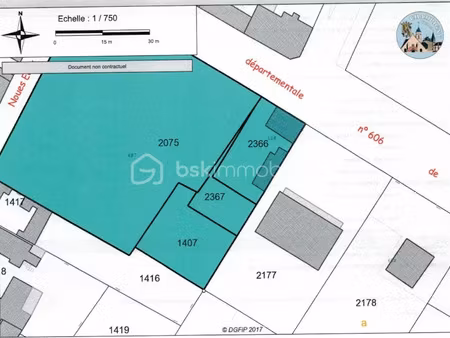 vente terrain 4651 m² à champigny (89340)  163 000 €
