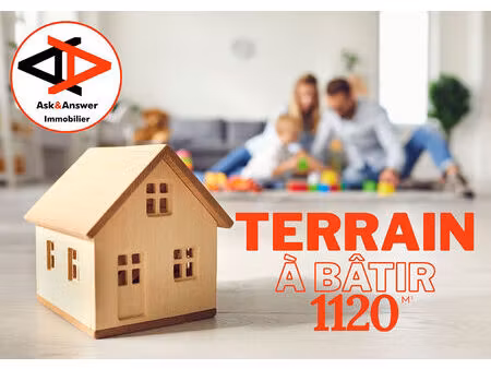 terrain à bâtir 1120m2