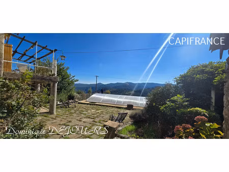 en ardèche à 45 mn de valence (drôme)  tranquilité  vue splendide et soleil pour cette gra