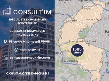 belle surface a vendre de plain -pied dans un immeuble en pierre agrafée  en excellent éta