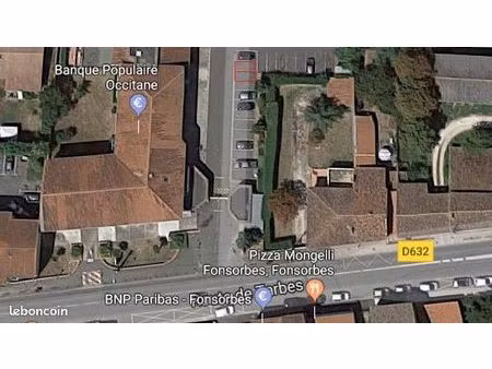 place de parking sécurisée en plein centre de fonsorbes