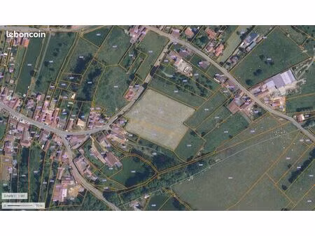 terrain 11388m2 gommegnies centre bourg