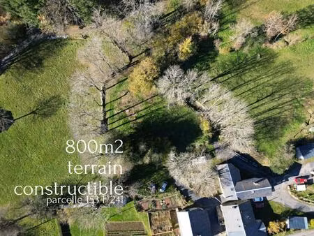 terrain constructible en pleine nature