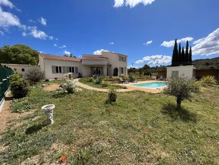 valliguières  villa 138m² sur 1610m²  4chs  piscine et garage