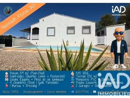 vente maison piscine à saint-gilles (30800) : à vendre piscine / 159m² saint-gilles