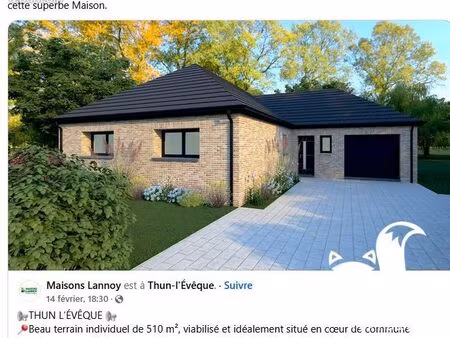 terrain 507 m² thun-l'évêque