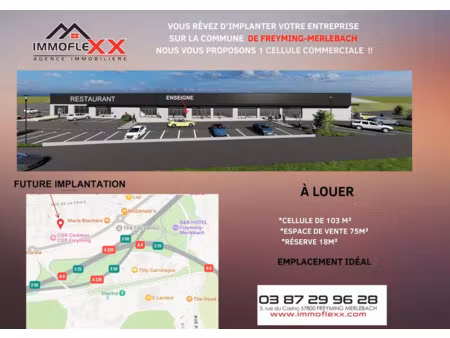 local commercial neuf à louer freyming-merlebach