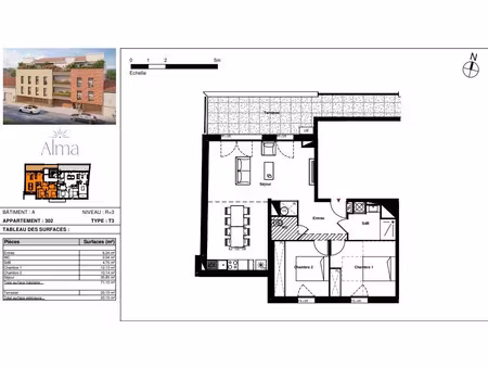 vente appartement 3 pièces 71 m² labarthe-sur-lèze (31860)