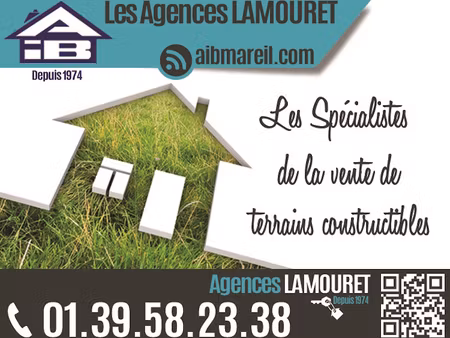 terrain fourqueux - commune de st germain en laye - 656m²