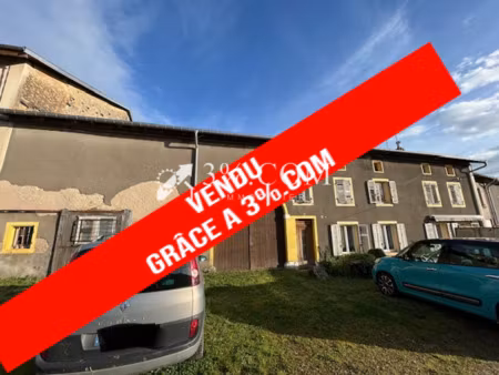 ferme 160m² + dépendances 300m² et jardin à autrepierre