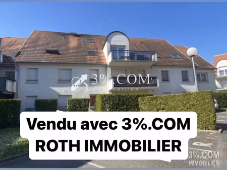 3%.com - pour investisseur - f2 dettwiller centre balcon + parking — loué