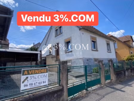 3%.com maison à rénover 148m2 avec jardin sur 6 ares