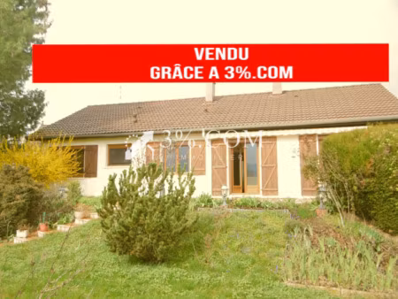 villa plain pied de140m²-3ch. 2 garages sur terrain de 938m²