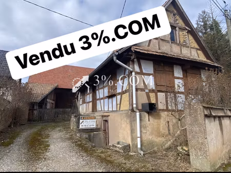 3%.com maison alsacienne avec grange à rénover