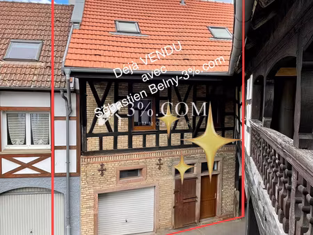 3%.com - exclusivité à lampertheim  f3 en duplex de 65m²  1 grand garage.