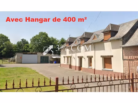maison de village 4 ch à finir de rénover + hangar 400 m²