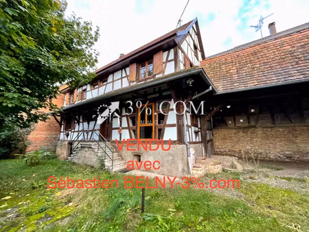 3%.com - exclusivite à berstheim  maison alsacienne 125m² 3 dépendances 1 jardin