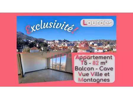 vente appartement 5 pièces 82 m² lourdes (65100)