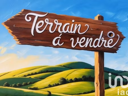 vente terrain à bâtir 1 800 m²
