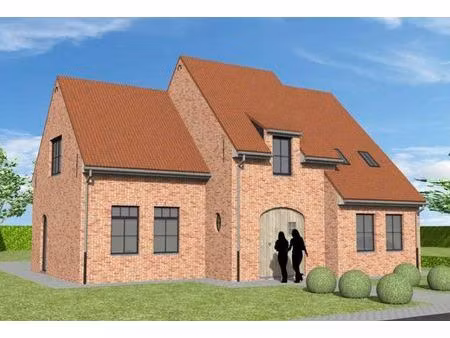 nieuw te bouwen alleenstaande woning te aalbeke.