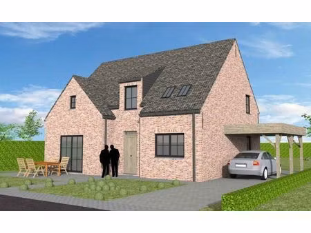 nieuw te bouwen alleenstaande woning te aalbeke.