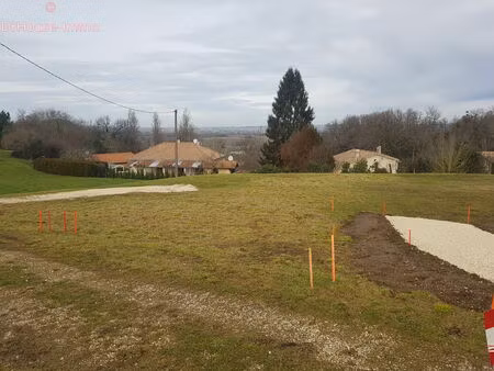 saint jean de blaignac  terrain viabilisé de 897m² avec cu