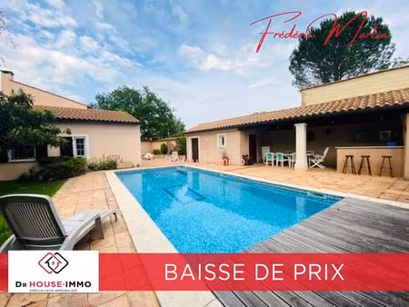 montaren-saint-médiers  très belle villa familiale de 160 m² au calme avec sa piscine  son