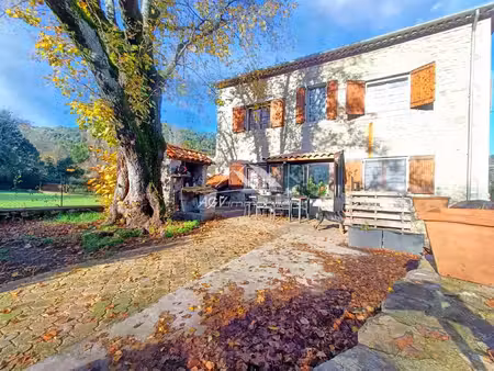 saint ambroix  mas 5 chambres + appartement p2  6730 m² de terrain plat 