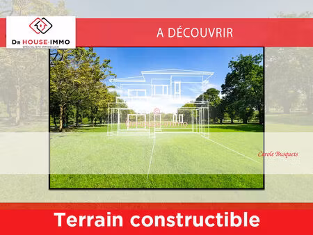 joli terrain constructible 724 m2  en campagne