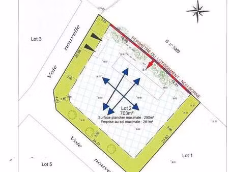 vente terrain à saint-quay-portrieux (22410) : à vendre / 703m² saint-quay-portrieux
