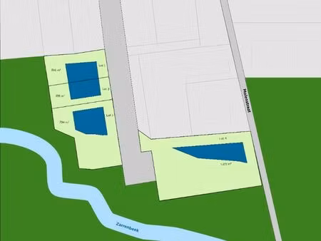 uniek perceel op een rustige en groene locatie te zarren