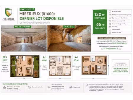 vente maison 5 pièces 130 m² misérieux (01600)