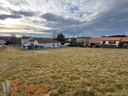 vente terrain 1300 m² les villettes (43600)