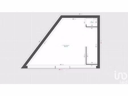 location commerce 40 m² à courbevoie (92400)