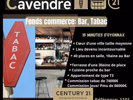 fonds de commerce 170 m² oyonnax