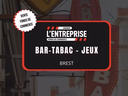 bar  fonds de commerce  tabac 100 m² brest