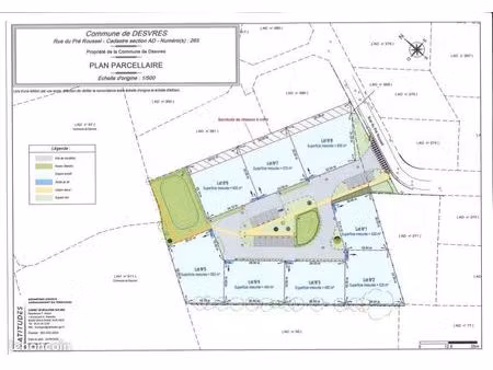 terrain 575 m² desvres