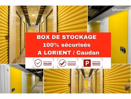 box à louer - garde meuble / caudan - lorient / 2 m²