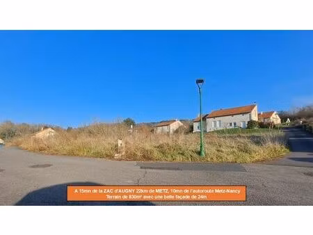 vente terrain 830 m² corny-sur-moselle (57680)