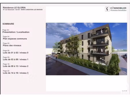 vente appartement 3 pièces 67 m² à carentan-les-marais (50500)  251 000 €