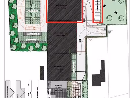 bâtiment industriel 1.096m² entrepôt + bureaux 361m²
