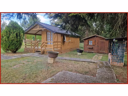 vente terrain de loisirs avec son chalet