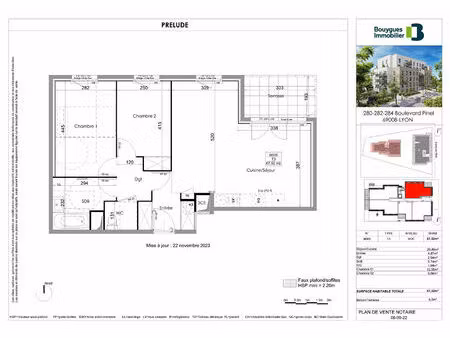 programme neuf prelude - lyon 8eme - 3 pieces 67.52m² - sans frais d'agence