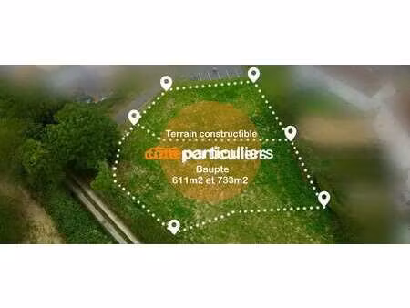vente terrain à baupte (50500) : à vendre / 611m² baupte