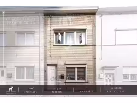 maison en bon état avec 2 chambres à vendre à la hestre