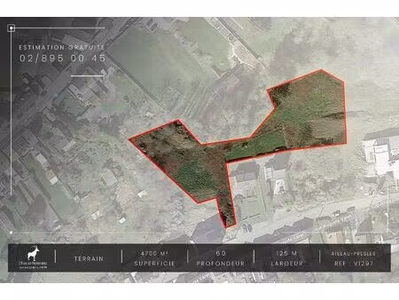 terrain à vendre de 4725 m² à aiseau-presles (vay44794)
