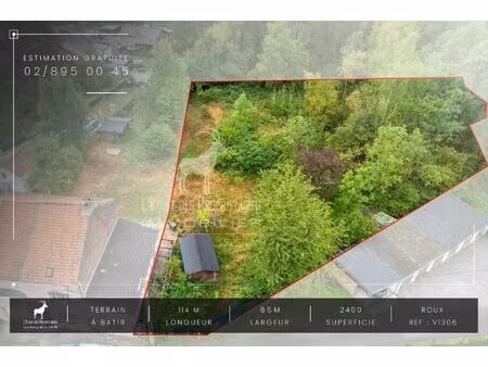 terrain à vendre de 2400 m² à roux (vay33577)