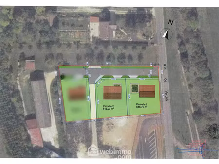 vente terrain 849 m² les monthairons (55320)