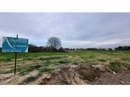 vente terrain  554.00m²  l'aiguillon
